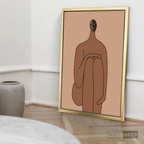 Cuadro Minimalista Figura Humana Tres