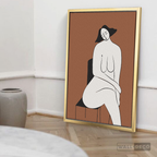 Cuadro Minimalista Figura Humana Dos