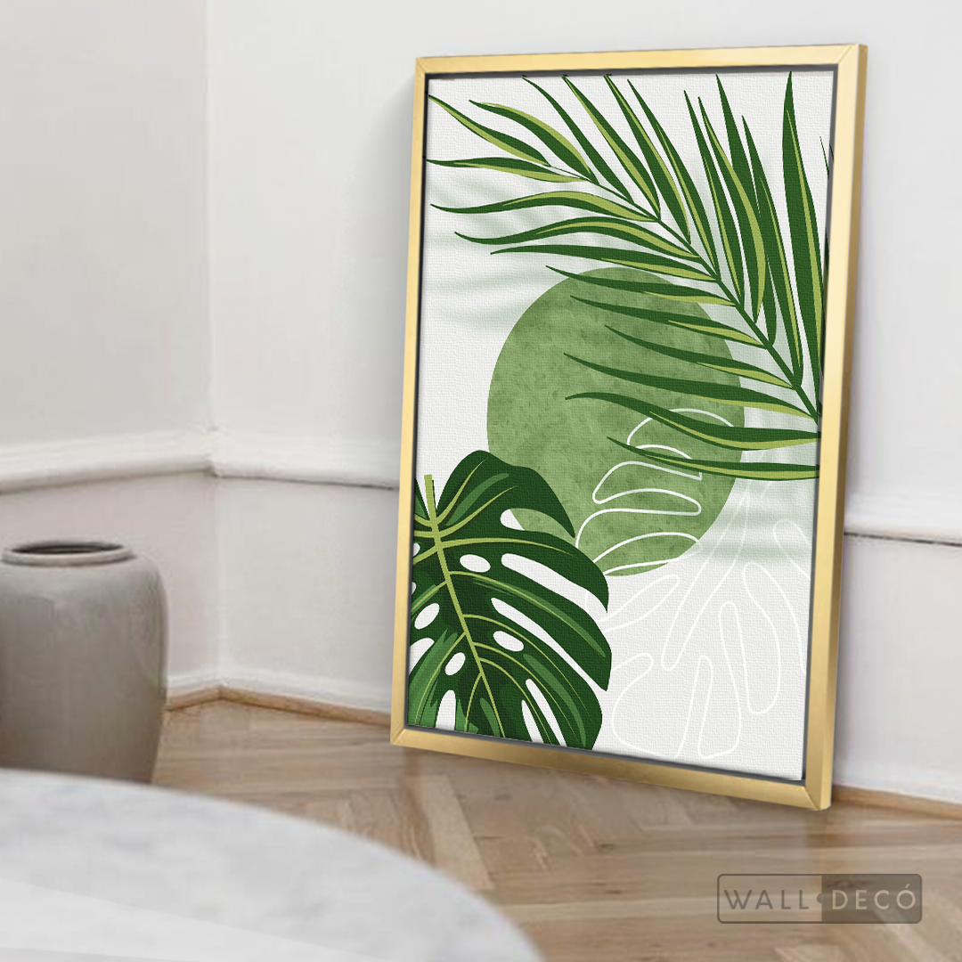 Cuadro Botánico Monstera Palma
