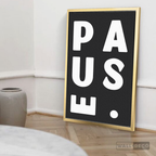 Cuadro Minimalista Pause