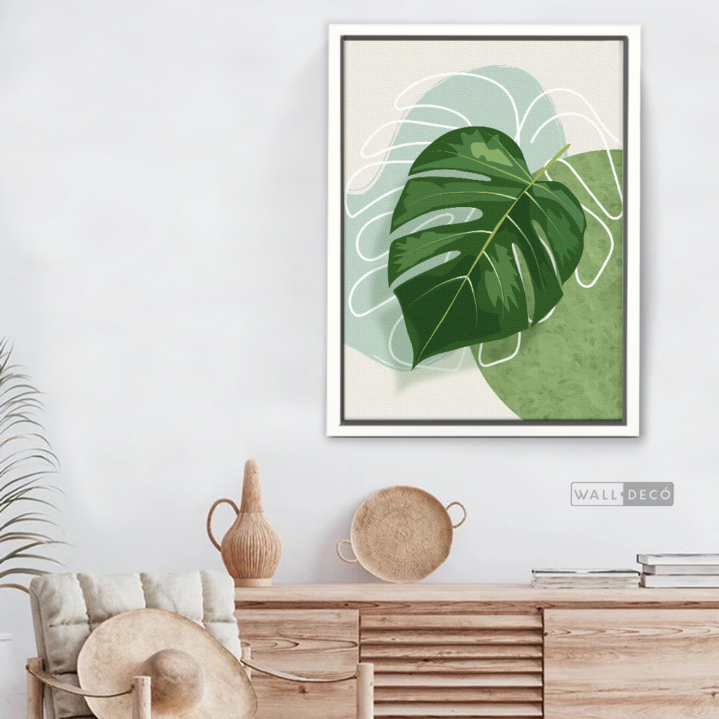 Cuadro Botánico Monstera Tropical