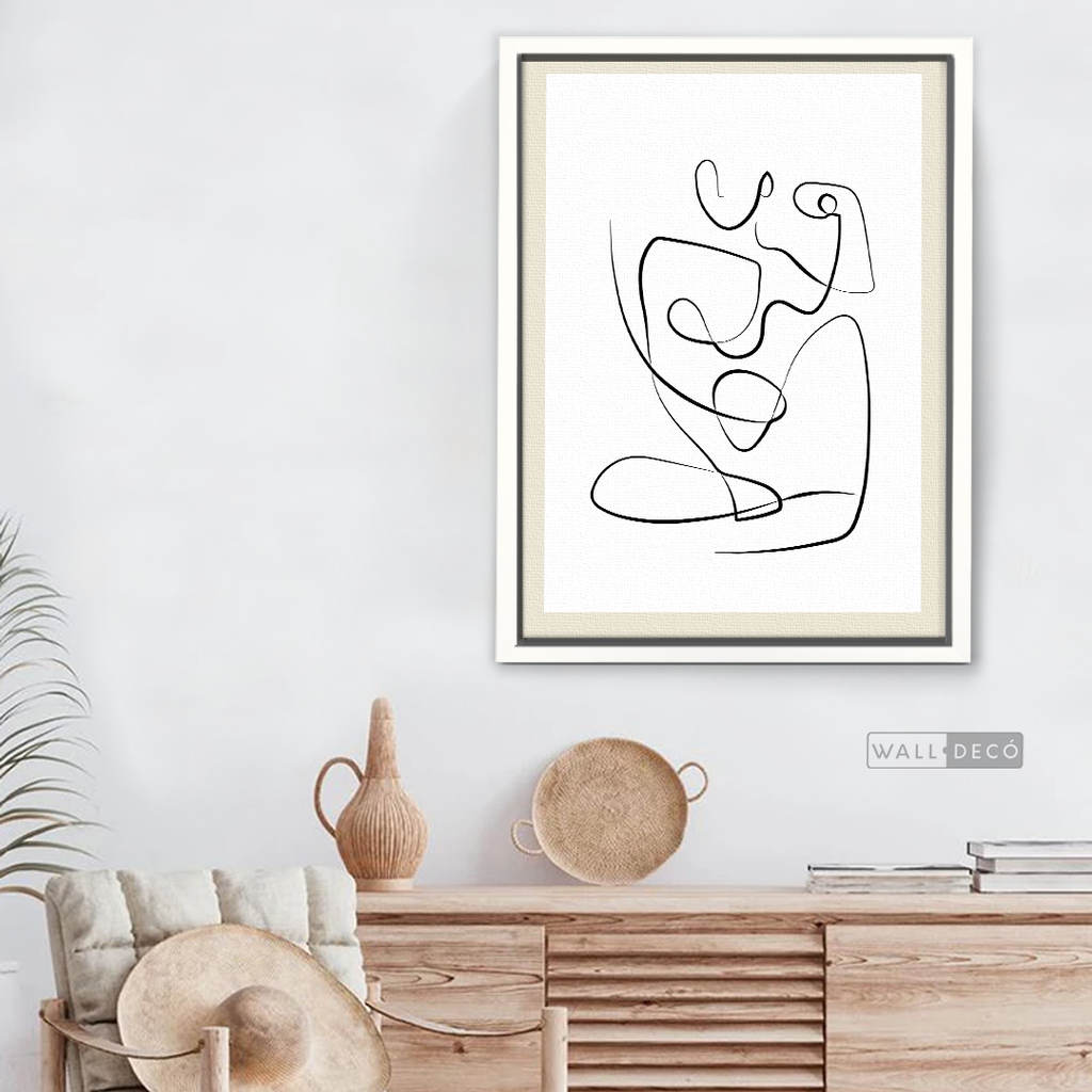 Cuadro Minimalista Figura Humana