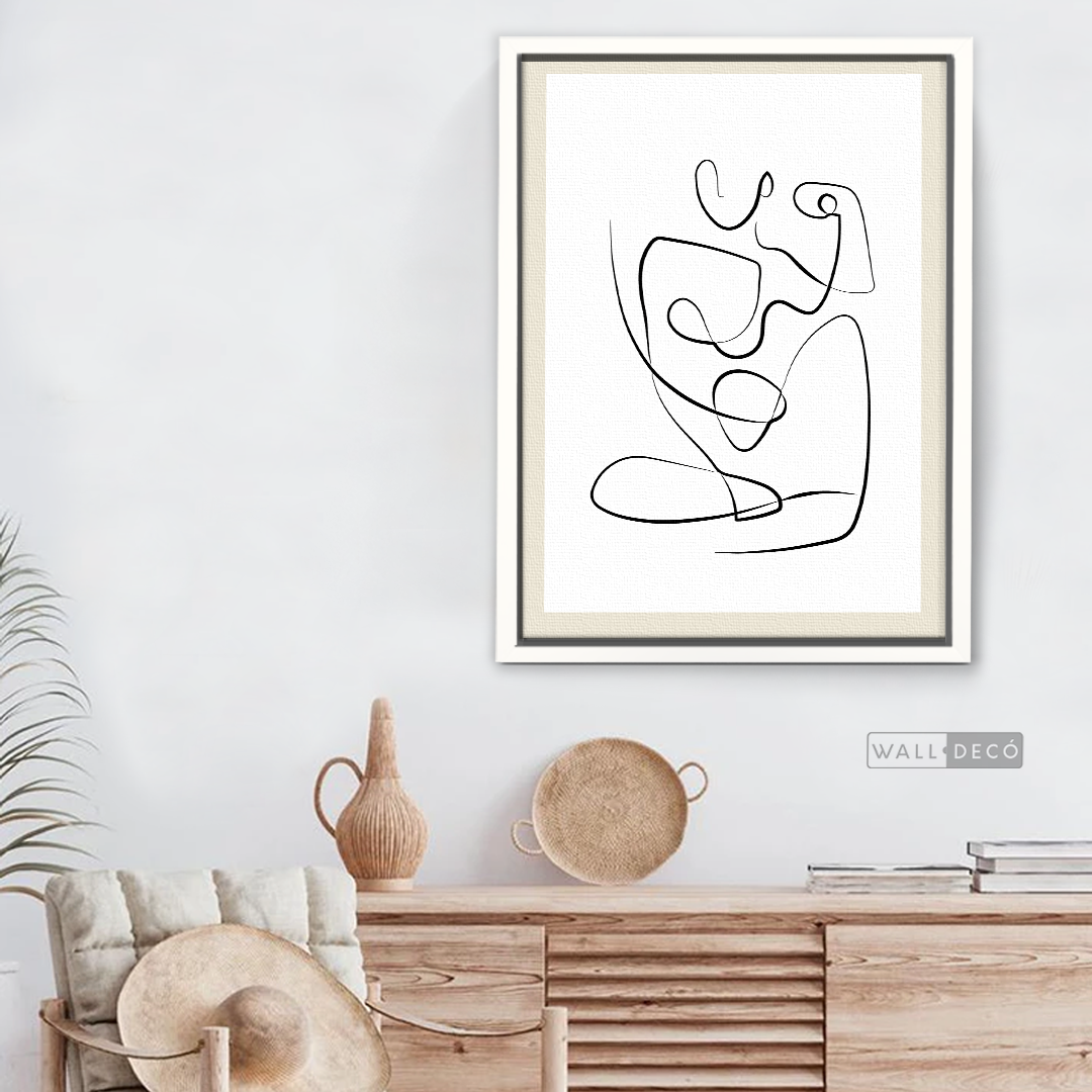 Cuadro Minimalista Figura Humana