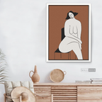 Cuadro Minimalista Figura Humana Dos