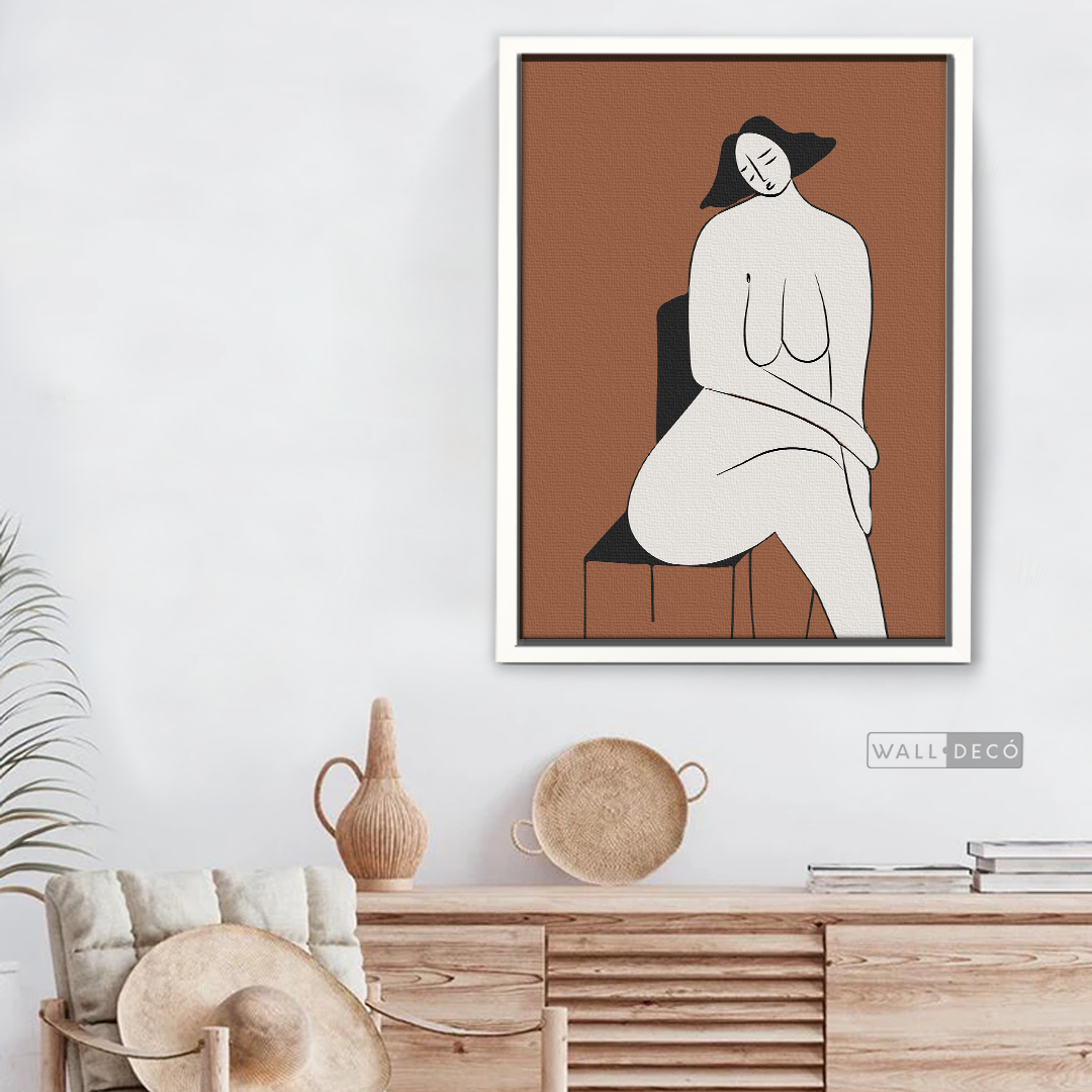 Cuadro Minimalista Figura Humana Dos