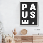 Cuadro Minimalista Pause
