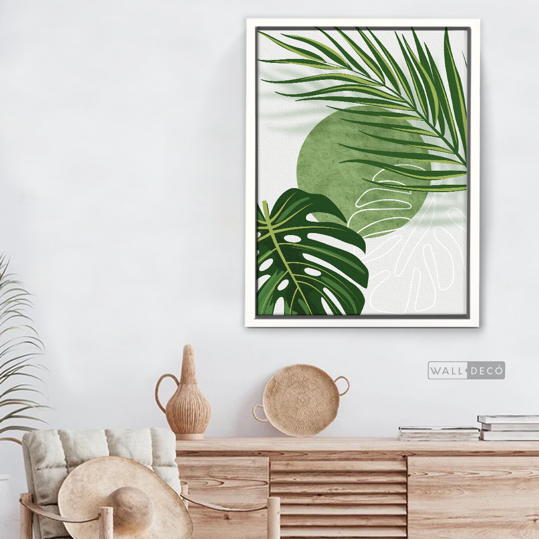 Cuadro Botánico Monstera Palma