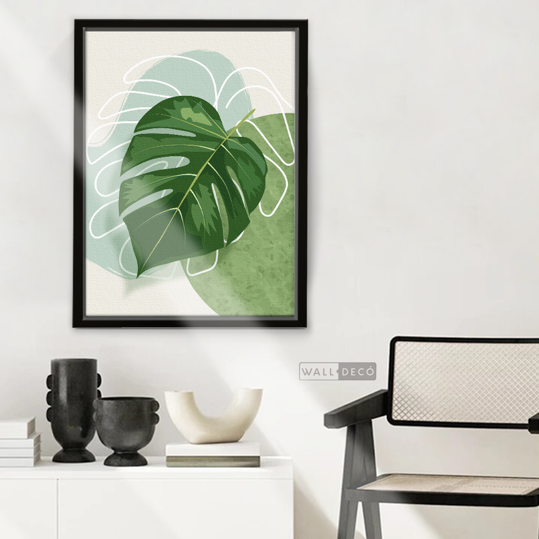 Cuadro Botánico Monstera Tropical
