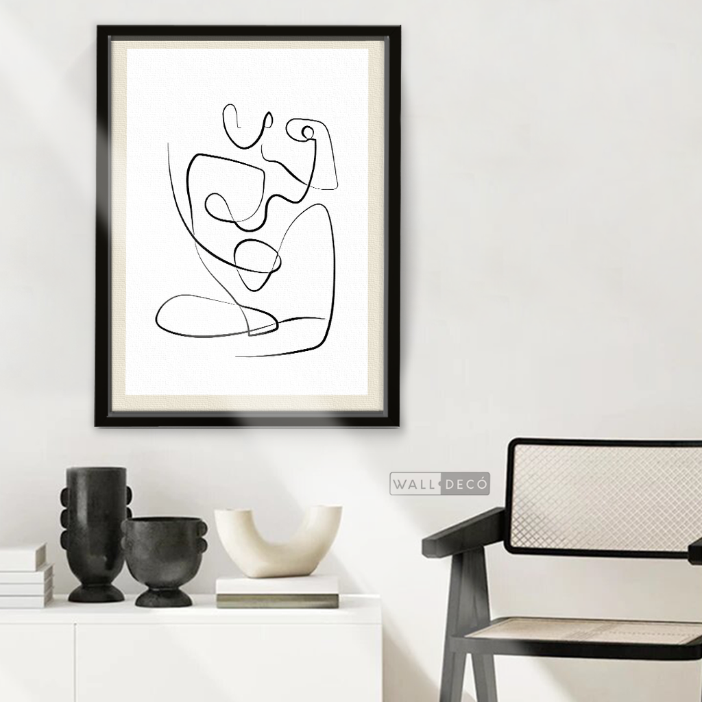 Cuadro Minimalista Figura Humana