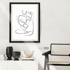 Cuadro Minimalista Figura Humana