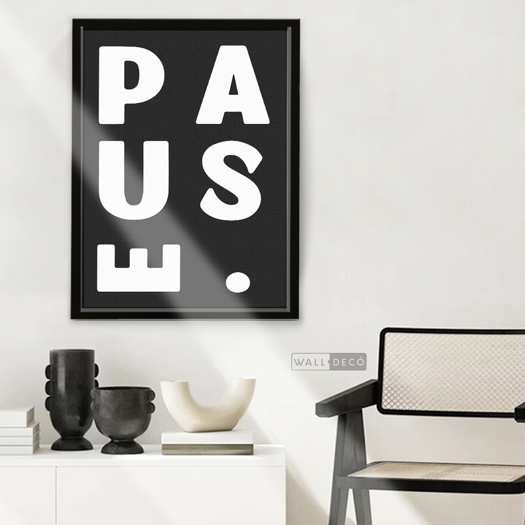 Cuadro Minimalista Pause