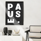 Cuadro Minimalista Pause