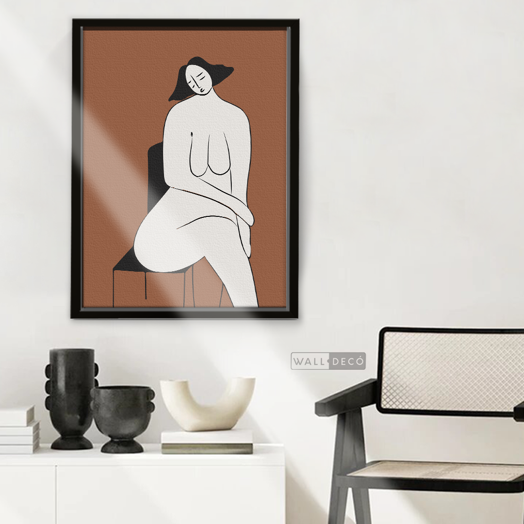 Cuadro Minimalista Figura Humana Dos