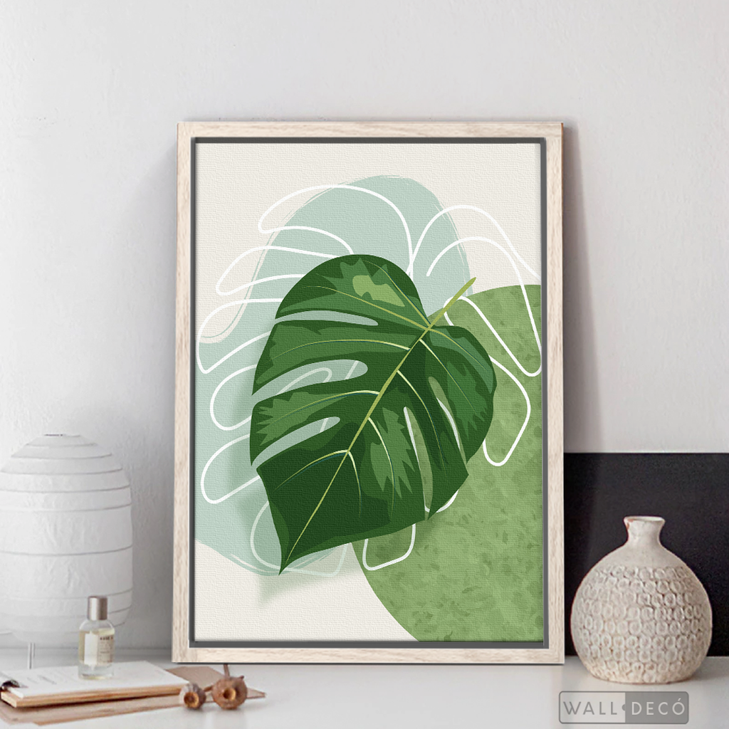Cuadro Botánico Monstera Tropical