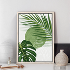 Cuadro Botánico Monstera Palma
