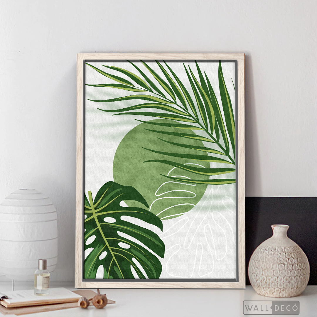 Cuadro Botánico Monstera Palma