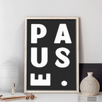 Cuadro Minimalista Pause