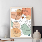 Cuadro Face Line Mujeres