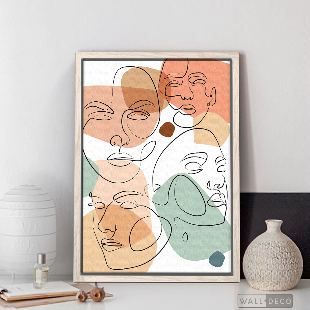Cuadro Face Line Mujeres