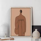 Cuadro Minimalista Figura Humana Tres