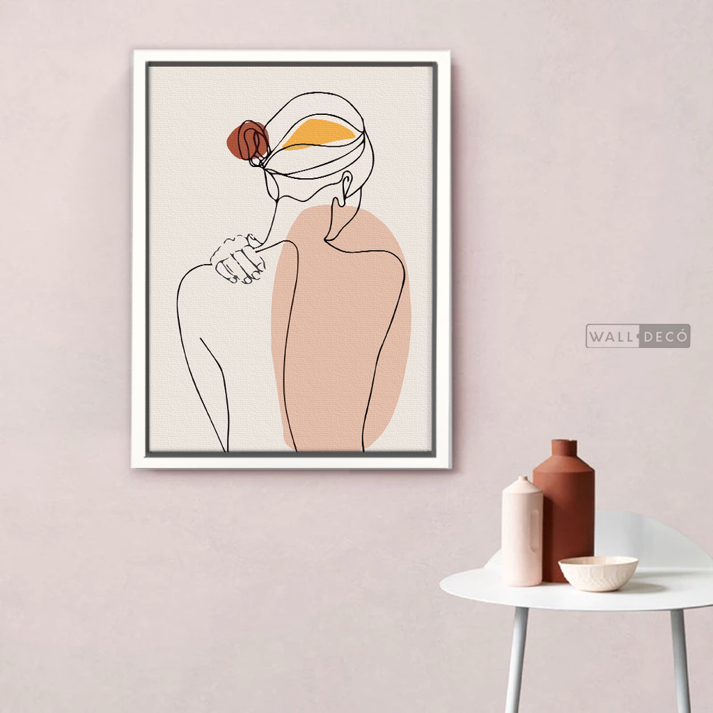 Cuadro Mujer Line Art Dos