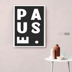 Cuadro Minimalista Pause