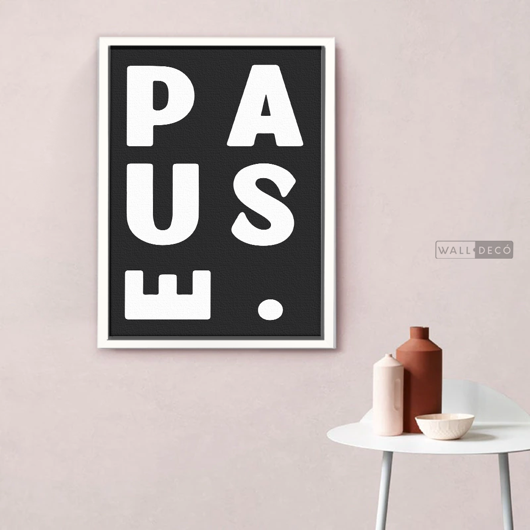 Cuadro Minimalista Pause