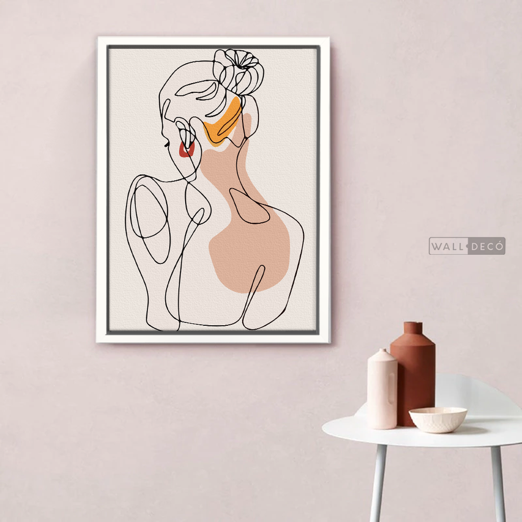 Cuadro Mujer Line Art