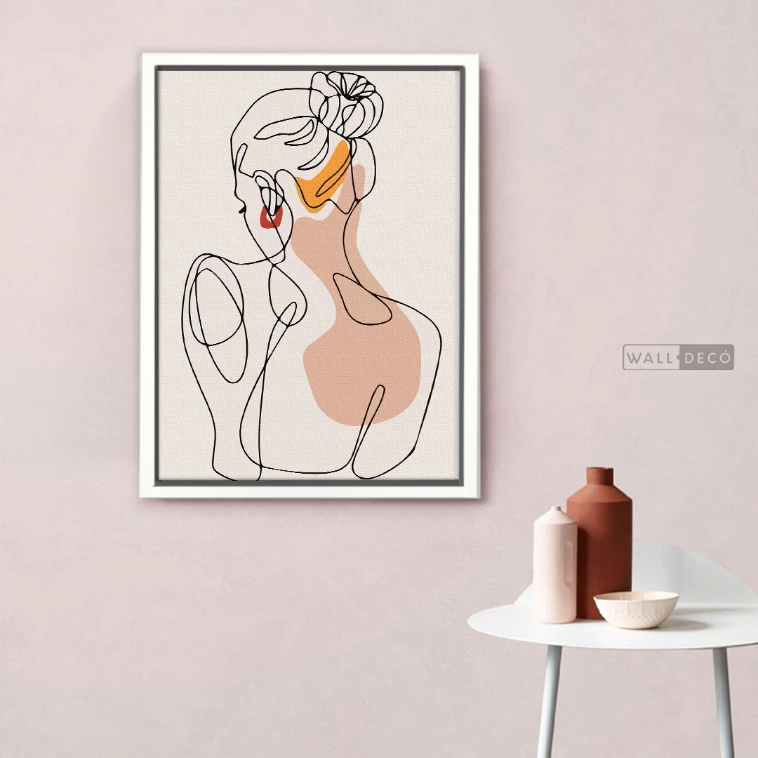Cuadro Mujer Line Art