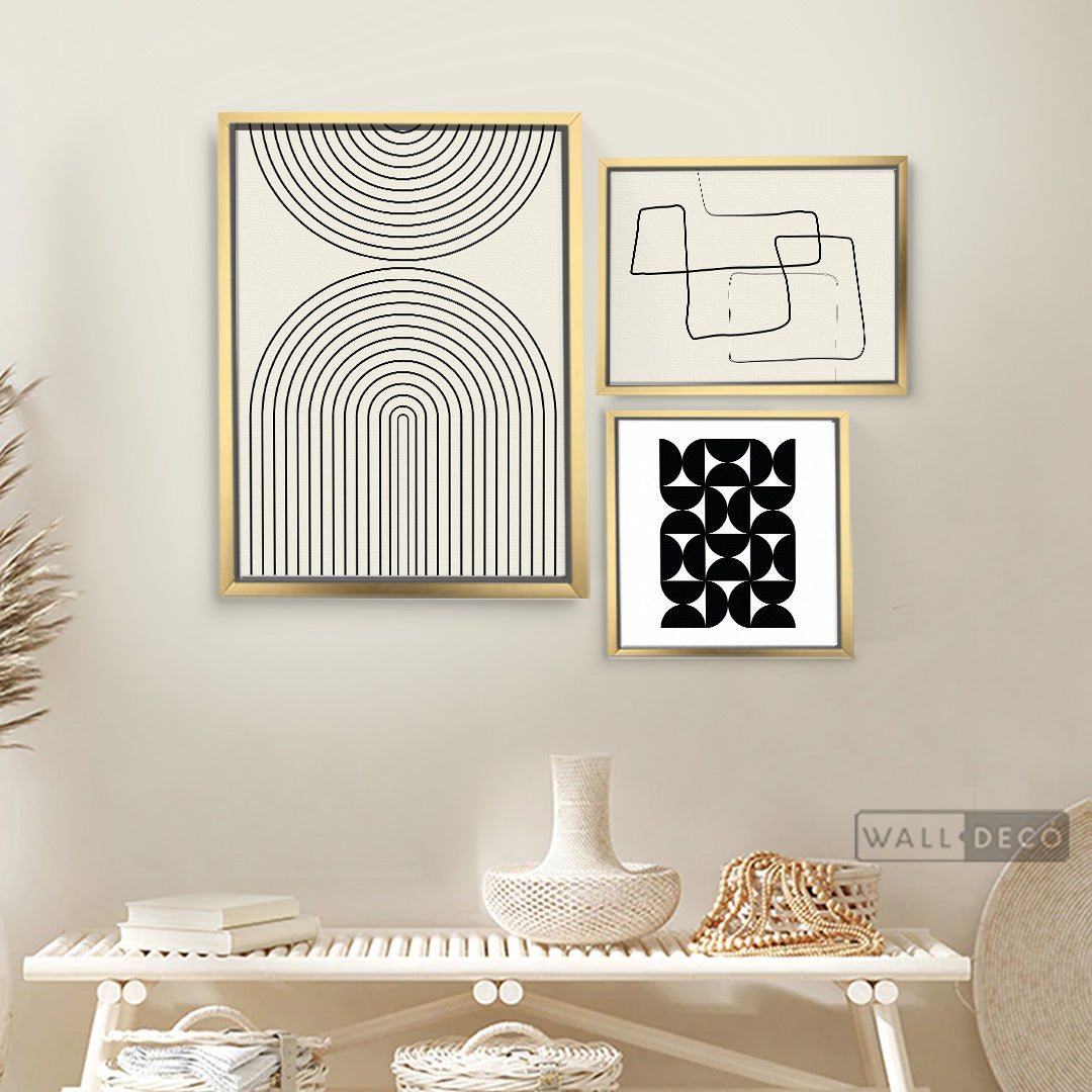 Composición Blanco y Negro Contemporáneo