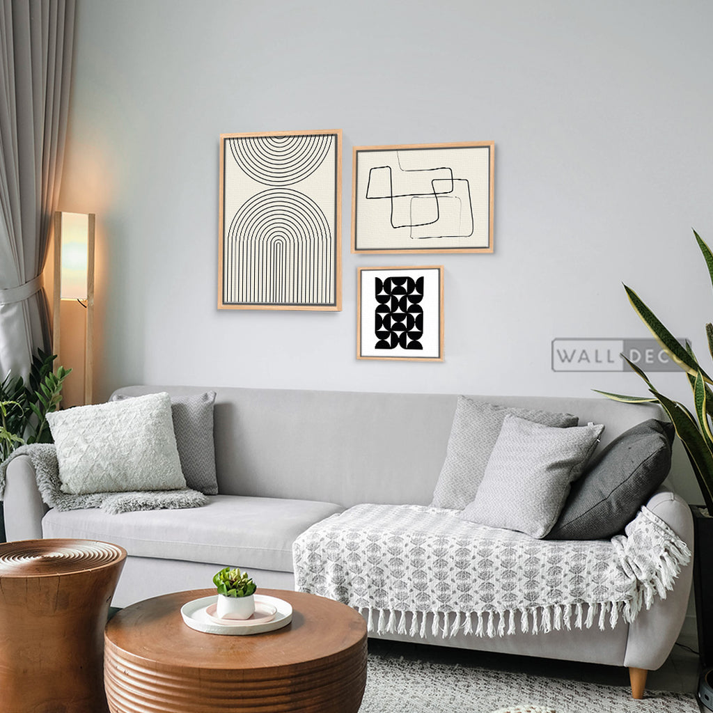 Composición Blanco y Negro Contemporáneo