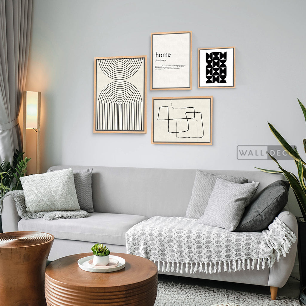 Composición Blanco y Negro Contemporáneo