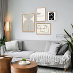 Composición Blanco y Negro Contemporáneo
