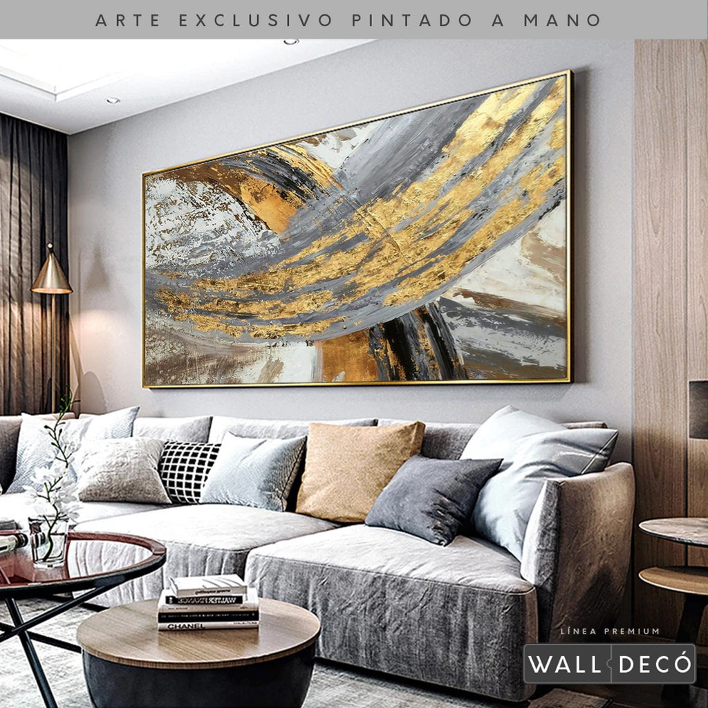 Arte Pintado a Mano Vientos de Abundancia Horizontal