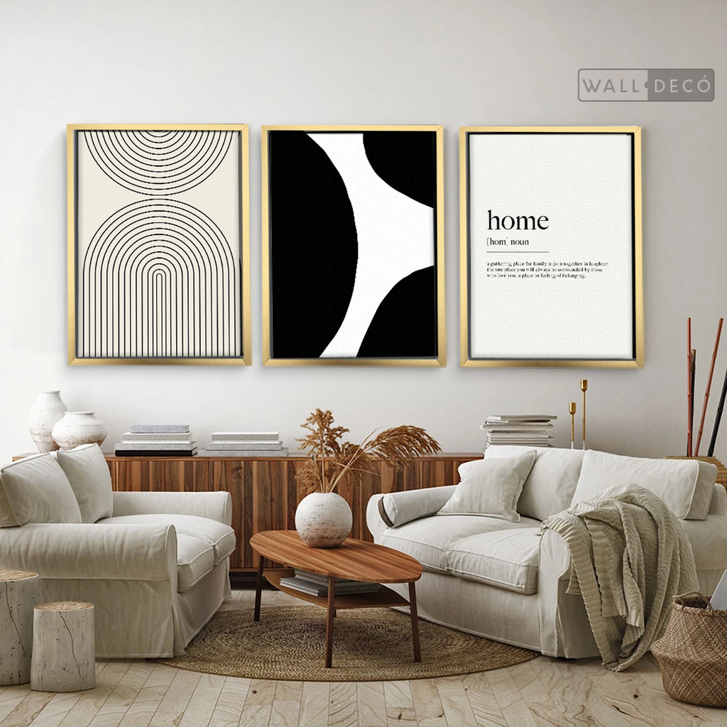 Tríptico Minimalista Home