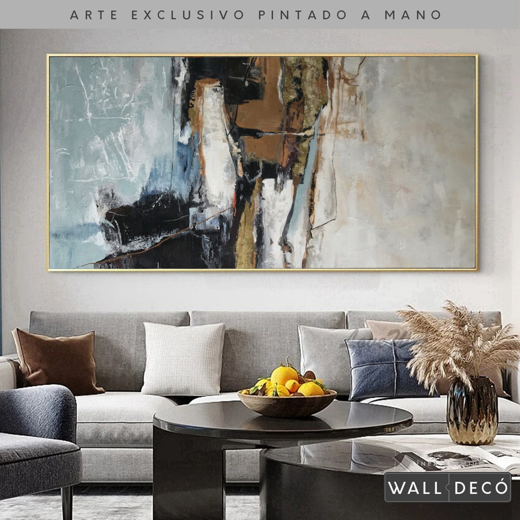 Arte Pintado a Mano Contrastes De Pensamiento Horizontal