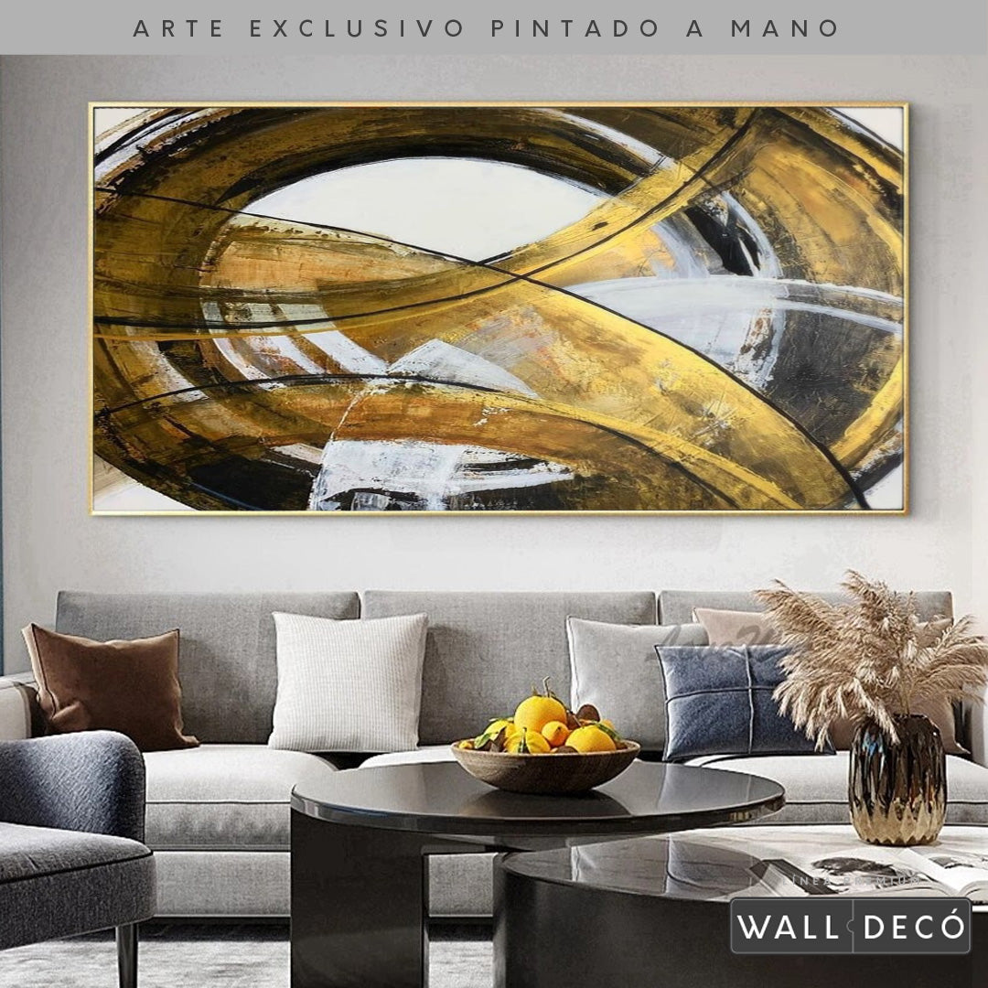 Arte Pintado a Mano Aura de Abundancia Horizontal