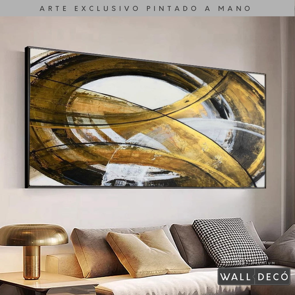 Arte Pintado a Mano Aura de Abundancia Horizontal