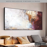 Cargar imagen en el visor de la galería, Arte Pintado a Mano Entre Luz y Rosa Horizontal
