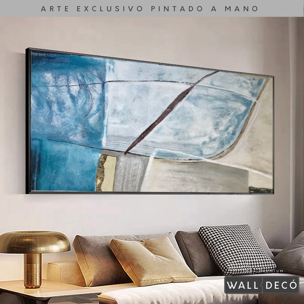 Arte Pintado a Mano Agua En El Pozo Horizontal