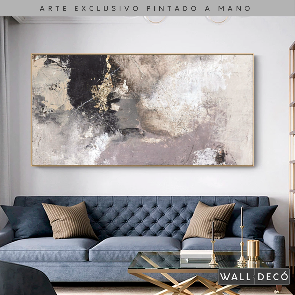 Arte Pintado a Mano Desierto Místico Horizontal
