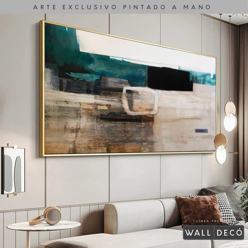 Arte Pintado a Mano Utopia Horizontal