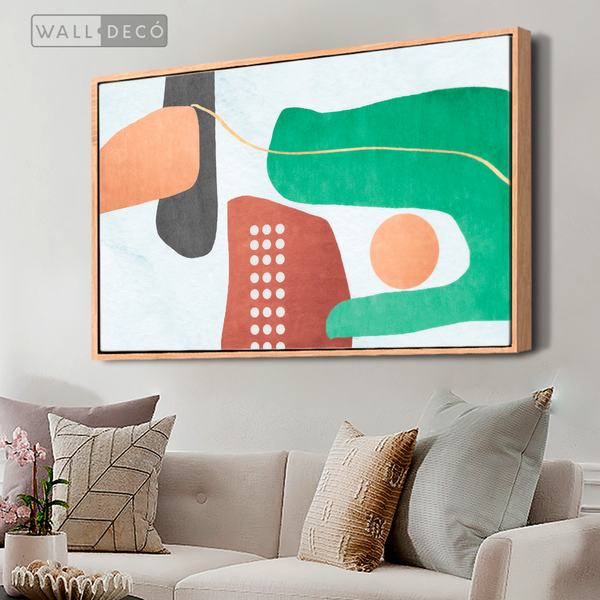 Arte Abstracto Ritmo Cuadro Abstracto Minimalista Ritmo Fluido – Wall Decó Store - Cuadros ...