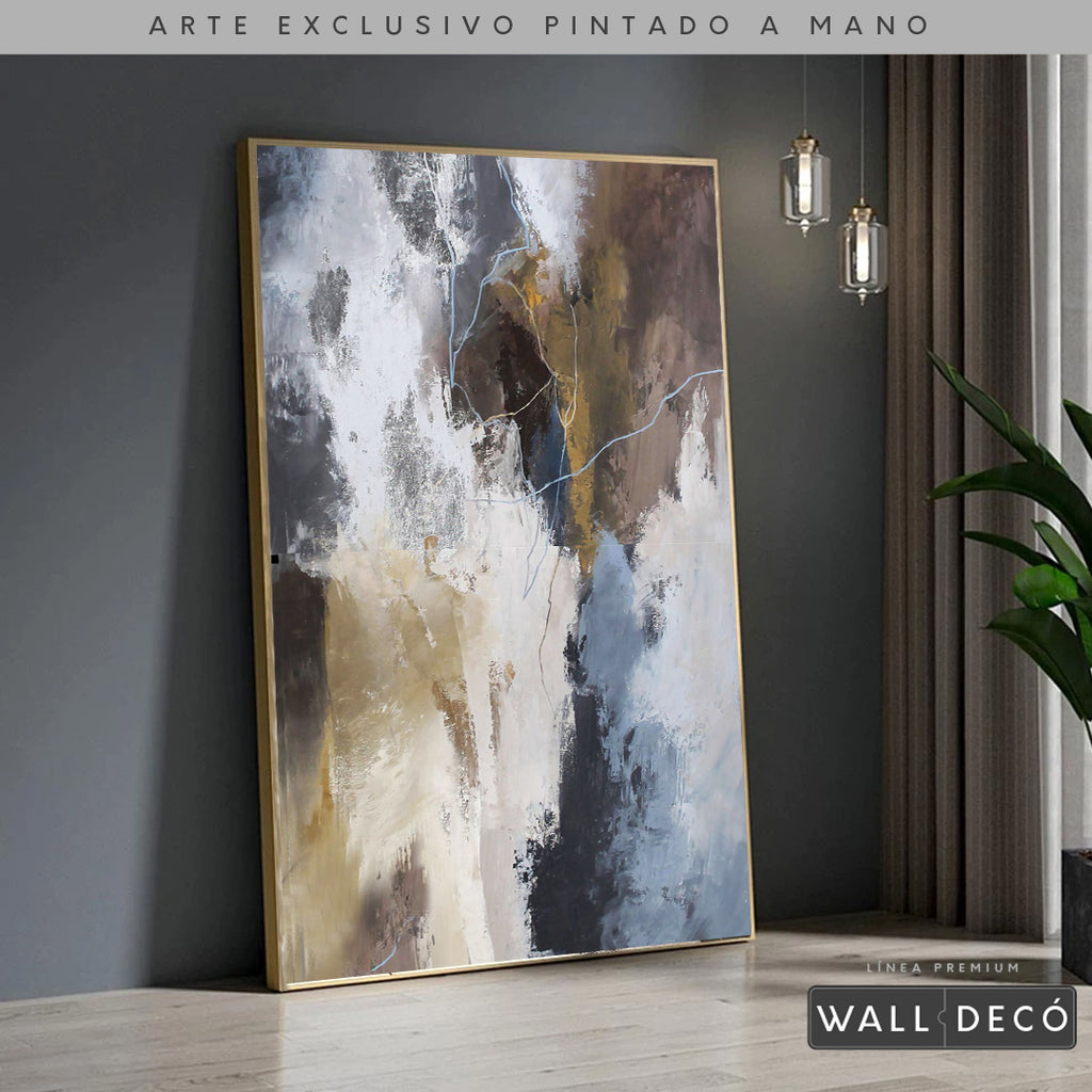 Arte Pintado a Mano Recuerdo Ancestral Vertical