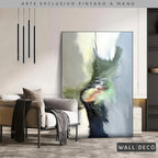 Arte Pintado a Mano Pensamiento Musical Vertical
