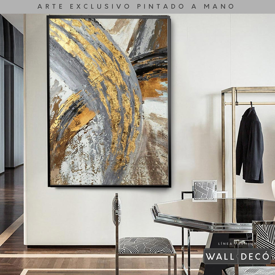 Arte Pintado a Mano Vientos de Abundancia Vertical