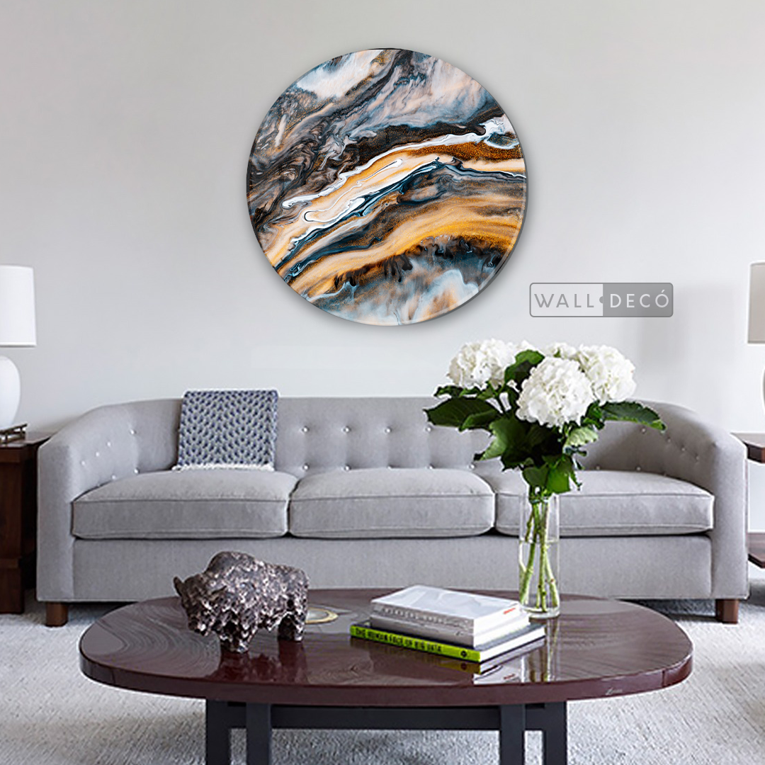 Cuadro Circular Fluido Galaxy