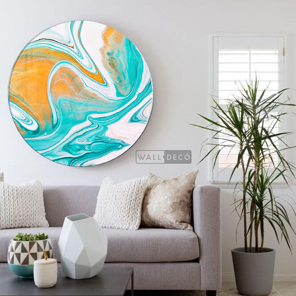 Cuadro Circular Fluido Carrot