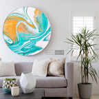 Cuadro Circular Fluido Carrot