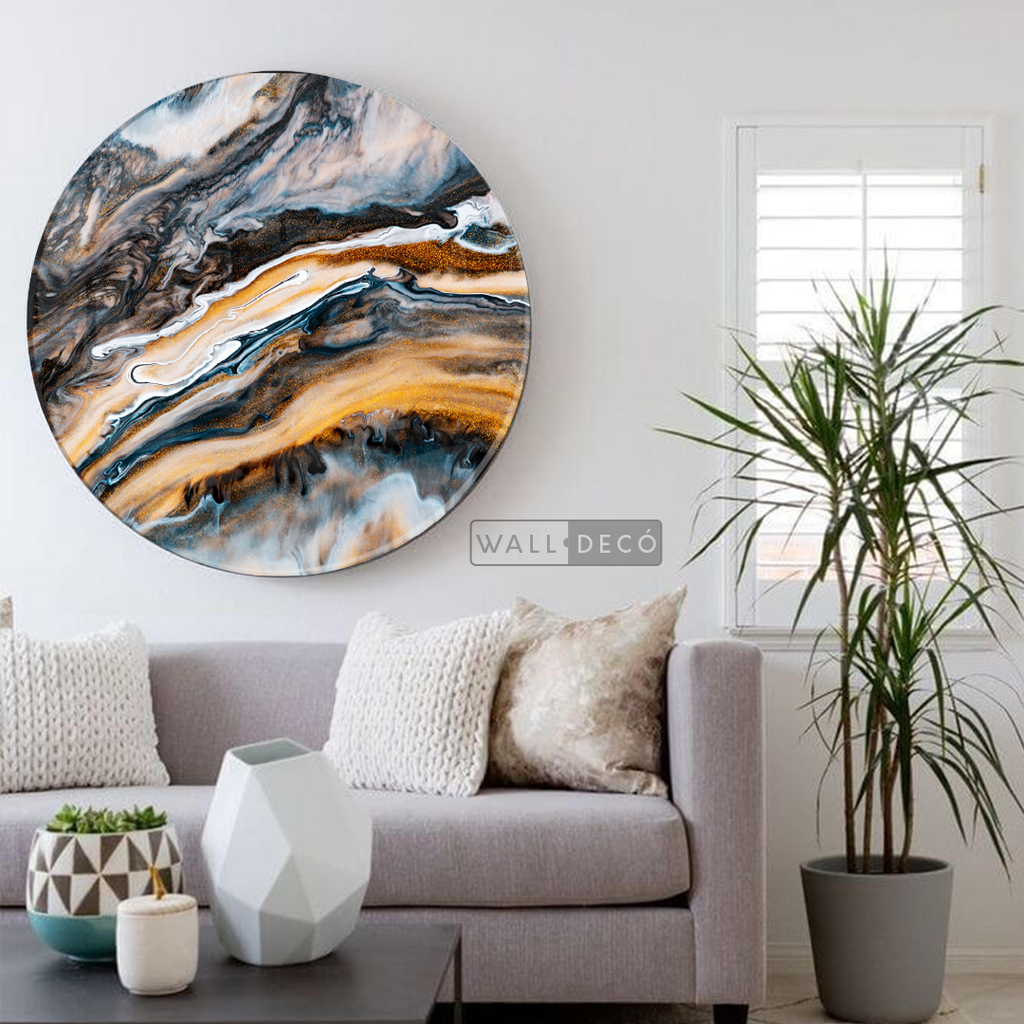 Cuadro Circular Fluido Galaxy